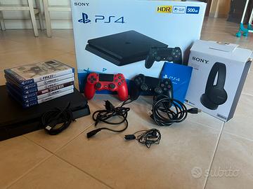 PS4 500GB + 2 Controller + 6 Giochi + Cuffie Sony
