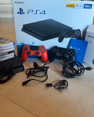 PS4 500GB + 2 Controller + 6 Giochi + Cuffie Sony
