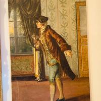 Quadro Giovane Casanova del XVIII olio su tela