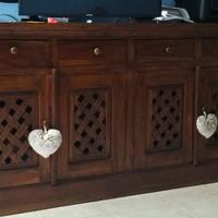 credenza mobile etnico in legno 