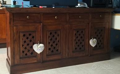 credenza mobile etnico in legno 