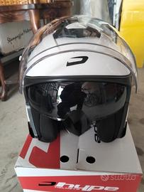 casco jet taglia M con visiera parasole 