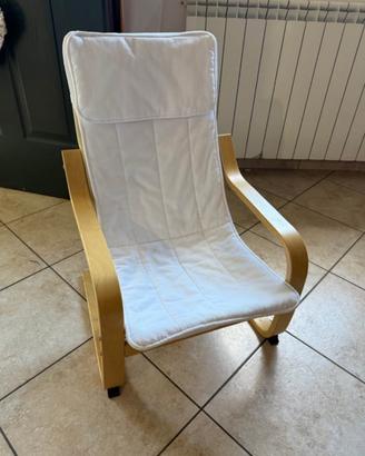 Poltroncina sedia comoda bambini Poang Ikea