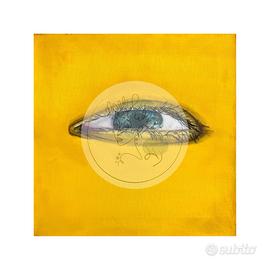 Quadro ad olio giallo 40x40 cm