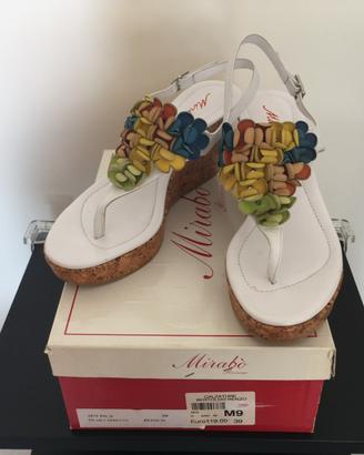 Sandali infradito bianchi tg 39