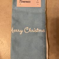 Set 2 strofinacci Natale NUOVI