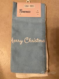 Set 2 strofinacci Natale NUOVI