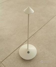 Zafferano Pina Pro Bianca Lampada LED Ricaricabile
