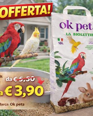 Biolettiera OK PETS 10L (Uccelli/Roditori/Conigli)
