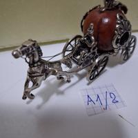 Carrozza Cenerentola arg. 800 Microfusione g. 40,8