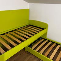 Letto singolo con secondo letto a scomparsa