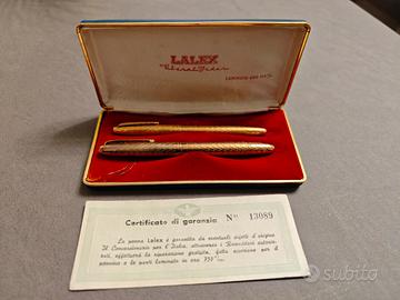 COFANETTO PENNA LALEX LAMINATO ORO 750‰ CERTIFICAT