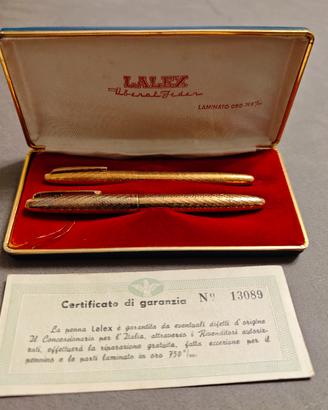 COFANETTO PENNA LALEX LAMINATO ORO 750‰CERTIFICATO