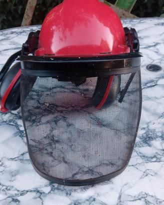 Einhell elmetto protettivo con cuffie+visiera