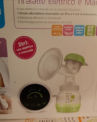 MAM Tiralatte Elettrico e Manuale 2in1 MAI USATO