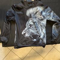 felpa stampa leone M