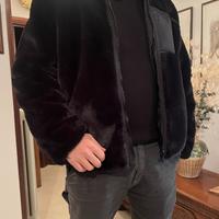 Giacca/pellicciotto uomo nero ASOS - taglia L