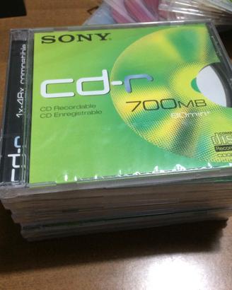 CD - R Sony 13 pezzi con custodia