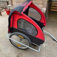 Rimorchio Carrello bici per 2 bambini