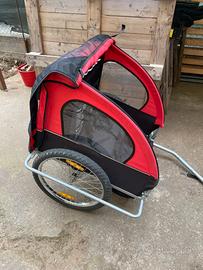 Rimorchio Carrello bici per 2 bambini