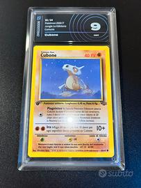 Cubone Jungle 1a Edizione Pokemon AiGrading 9