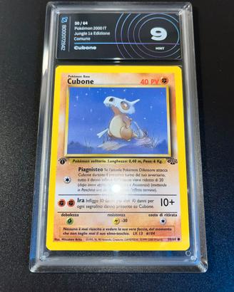 Cubone Jungle 1a Edizione Pokemon AiGrading 9