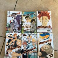 manga Haikyu vol 2, 15, 20, 21, 27, 37 (ita)