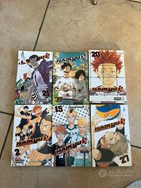 manga Haikyu vol 2, 15, 20, 21, 27, 37 (ita)