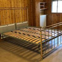 Letto matrimoniale in ottone Solmet