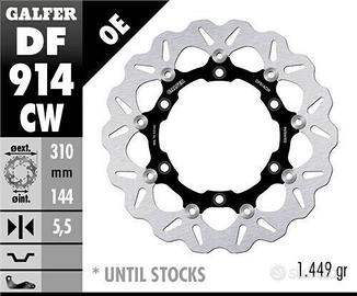 Disco freno anteriore GALFER DF914CW per TRIUMPH