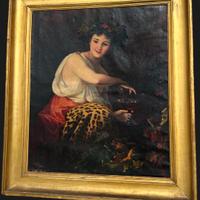 Antico Dipinto Bacco
