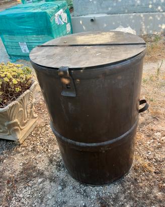 Contenitore/ bidone contenitore olio vintage