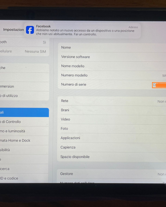 iPad Air 2 16GB (Wi-Fi + Cellular) –Funzionante