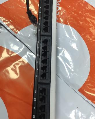 Patch panel 24p Cat5 + 12 patch cord