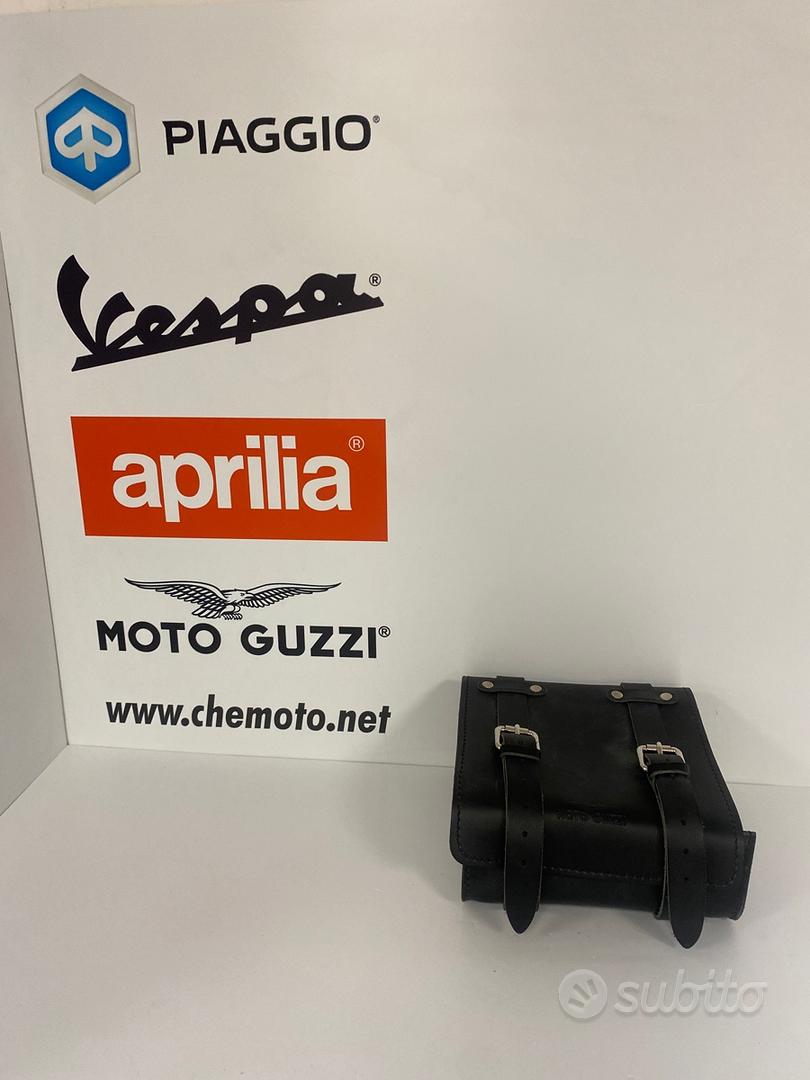 BORSA PORTA ATTREZZI/TUTTO IN CUOIO NERO MOTO GUZZI, Moto Guzzi Sto