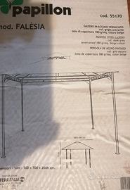 Gazebo in acciaio verniciato 