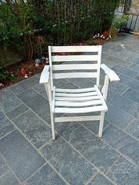 sedia pieghevole in legno vintage