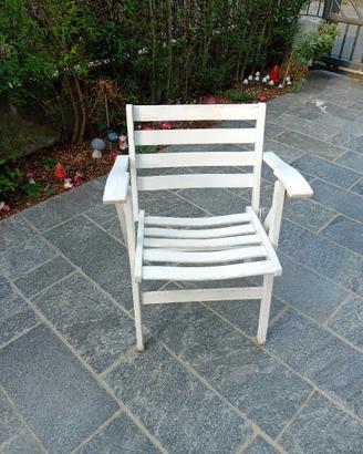 sedia pieghevole in legno vintage