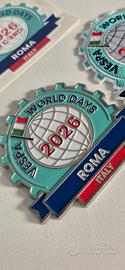 Placca in metallo Vespa World Days Roma  2026