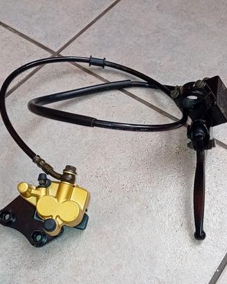 Pinza freno a disco anteriore con pastiglie moto