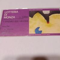 biglietto lotteria di Monza 1975