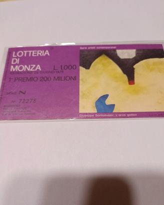 biglietto lotteria di Monza 1975