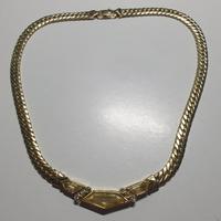 collana Oro 18kt 35gr diamanti e topazi