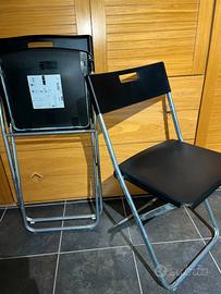 6X SEDIE STANDARD IKEA COLOR NERO