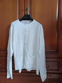 Cardigan Tricot con taschine - Bianco Brums - 14 A