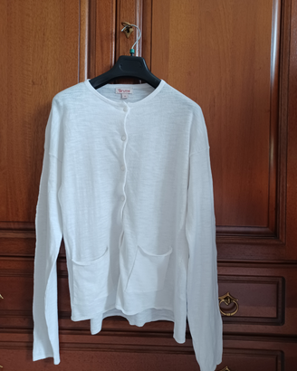 Cardigan Tricot con taschine - Bianco Brums - 14 A