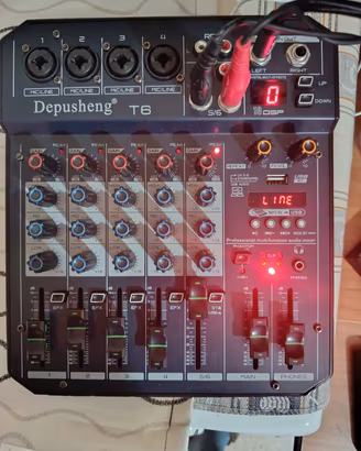 mixer Depusheng 6 canali + Usb
