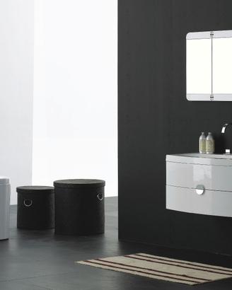 Mobile Bagno Sospeso Laccato Bianco