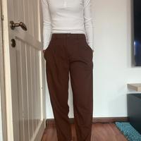 Pantaloni eleganti marrone – Motivi
