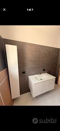 Mobile bagno bianco piu colonna